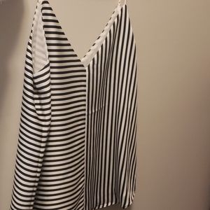 Black and white striped camisole